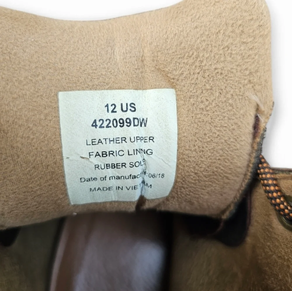 Kodiak Brown Men's Casual Workwear Waterproof Leather Boots, Size 12 US
